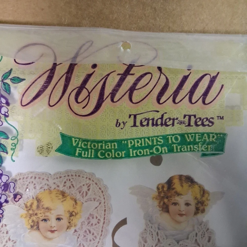 WISTERIA Victorian Cherub Angels Iron On Transfers‎ FC-24